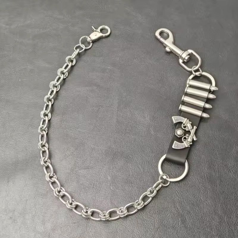 Other Revolver Bullet Row Pants Chain Leather Cover Minimalism Size ONE SIZE - 8 Thumbnail
