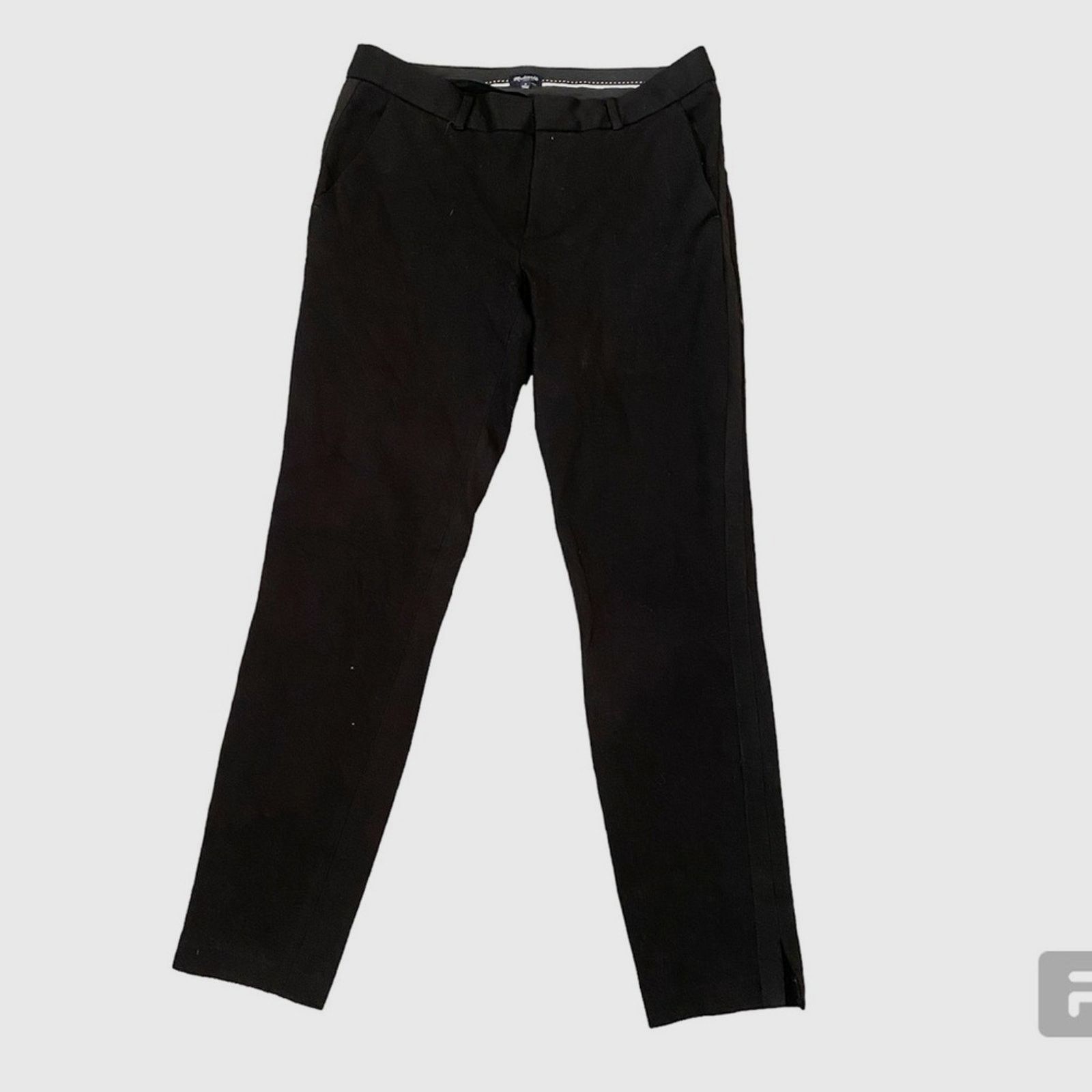 Madewell Madewell Tuxedo Cropped Stripe Tapered Pants Black Size 4 Size 27" / US 4 / IT 40 - 1 Thumbnail