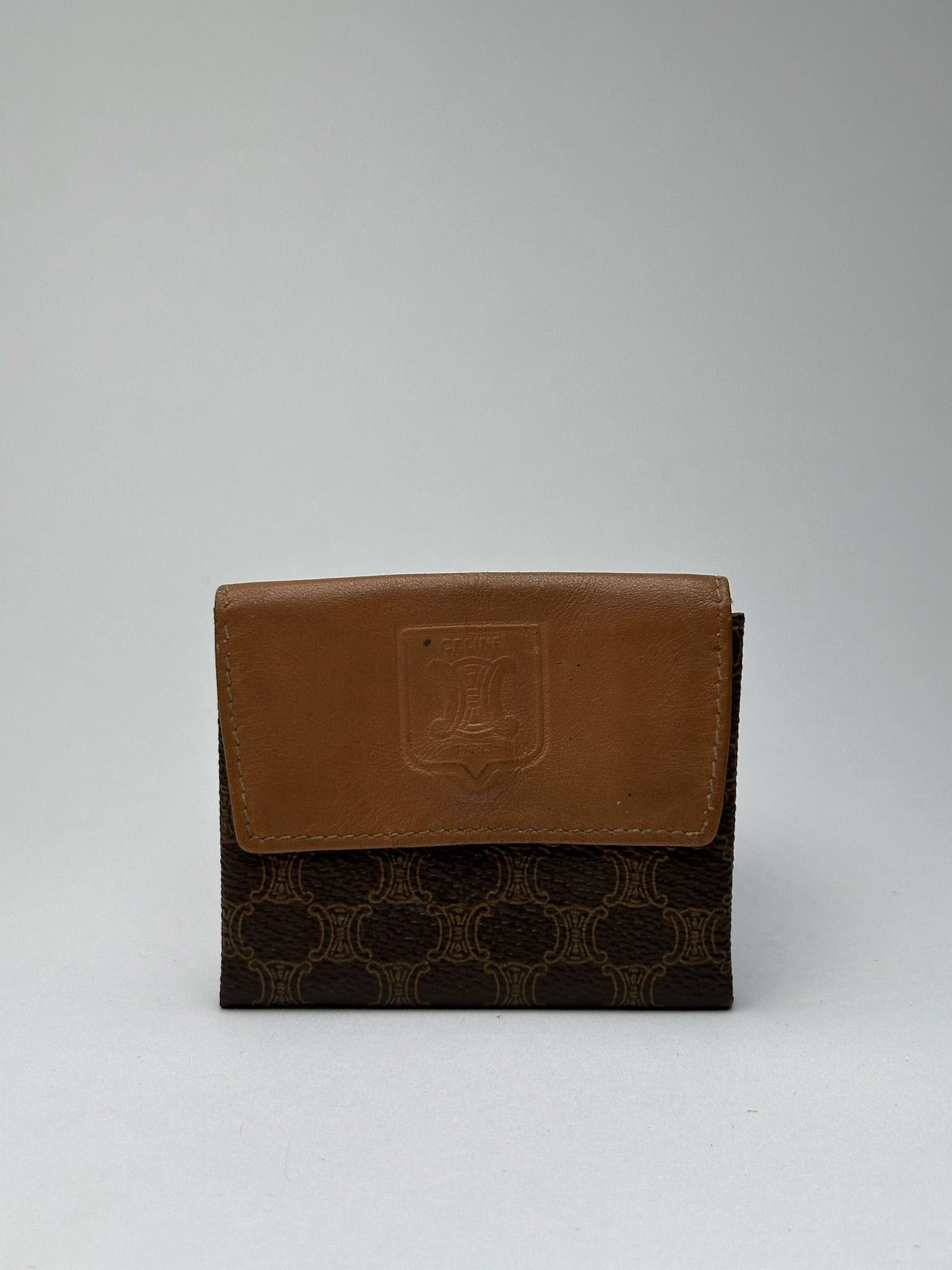 Celine Vintage Paris Leather Coin Case brown Size ONE SIZE - 1 Thumbnail