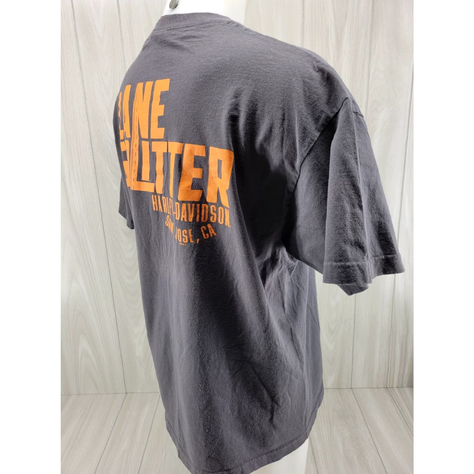 Harley Davidson Harley-Davidson T Shirt Mens XL San Jose California Gray Crew Neck Short Sleeve Cotton Vintage: No Size US XL / EU 56 / 4 - 5 Thumbnail