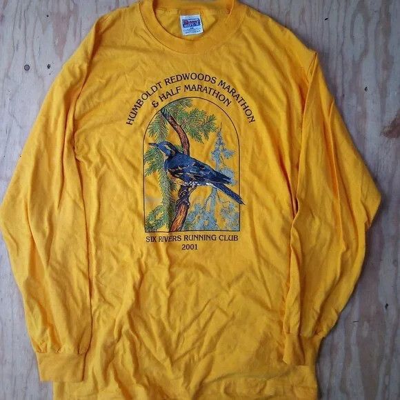 Hanes × Vintage Vintage Y2K Humboldt Redwoods Marathon Long Sleeve T-Shirt Size US M / EU 48-50 / 2 - 2 Thumbnail