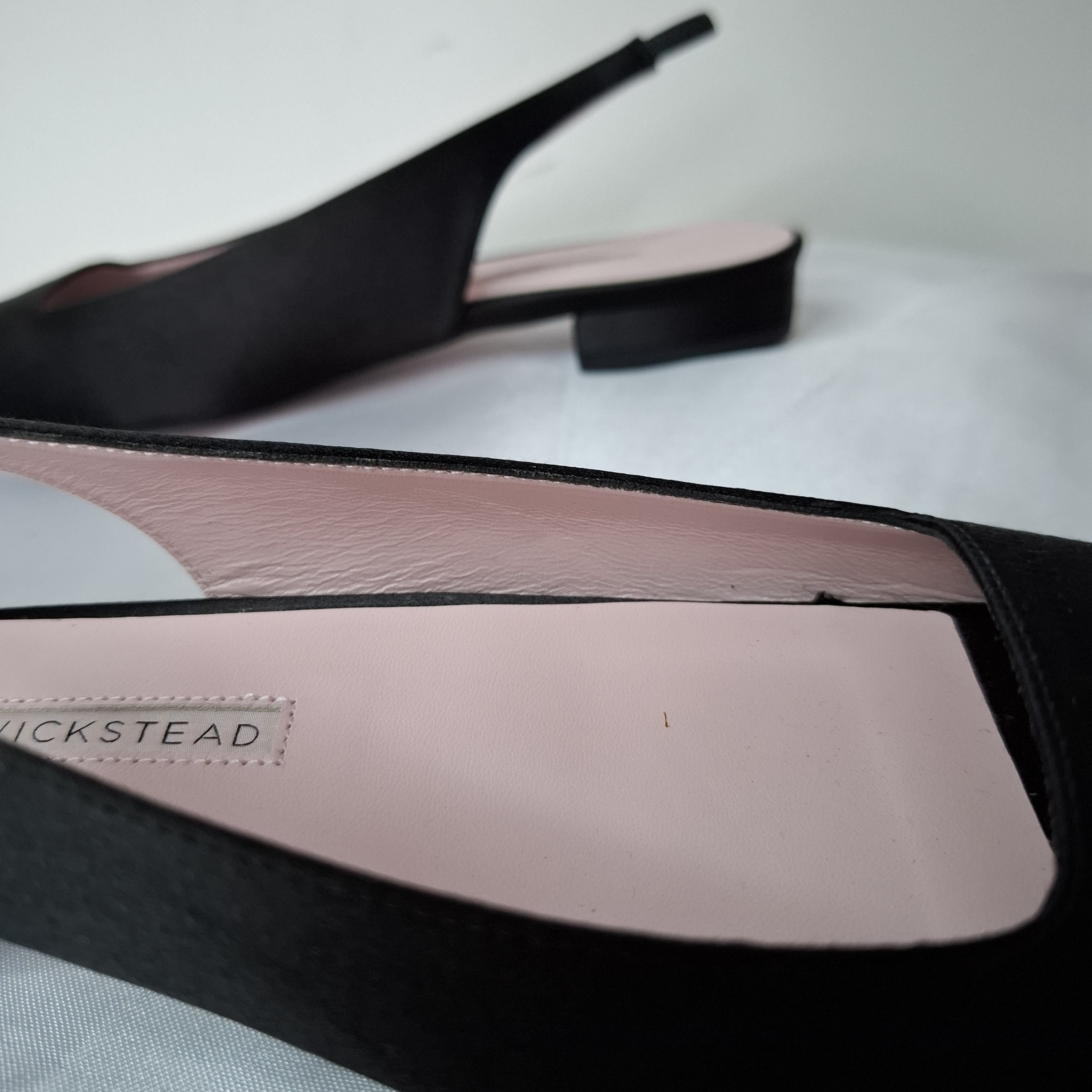 Emilia Wickstead Emilia Wickstead Sabine Open Toe Black Slingback Flats Size US 5.5 / IT 35.5 - 7 Thumbnail
