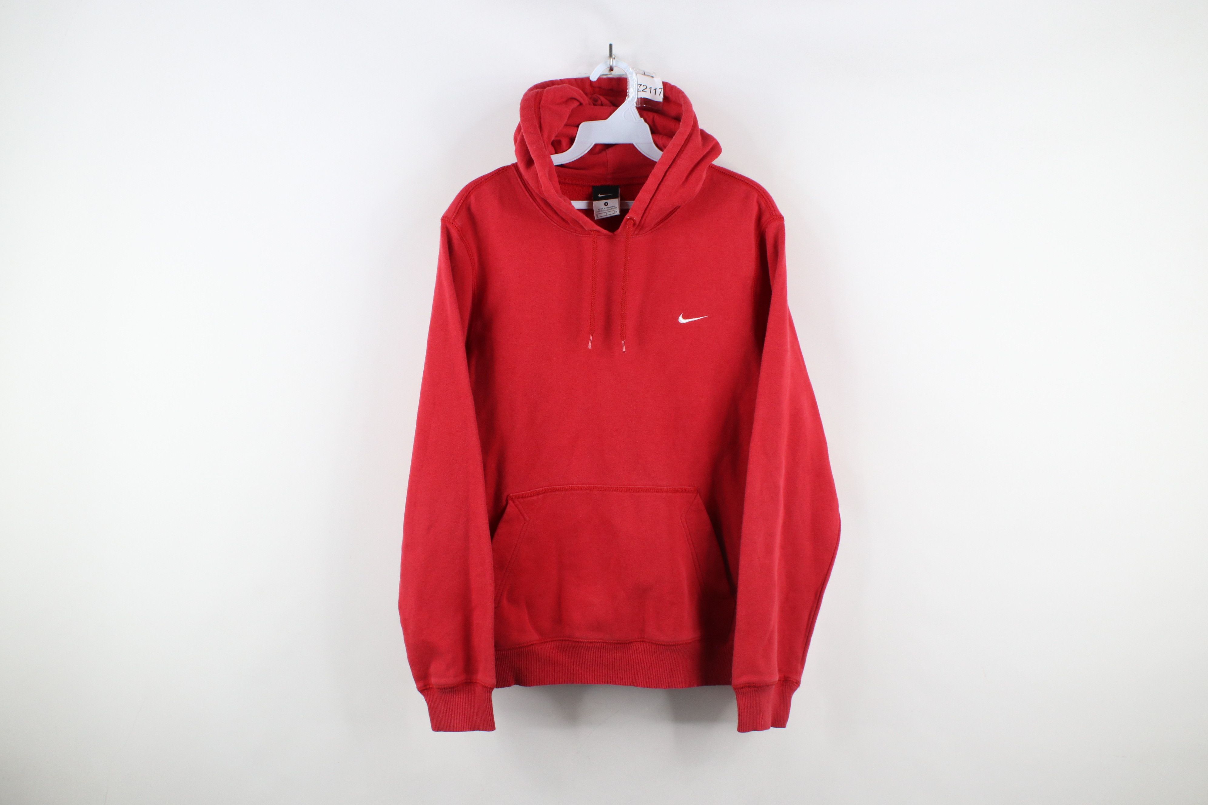 Vintage Y2K Nike Scott Mini Swoosh Hoodie Sweatshirt Red