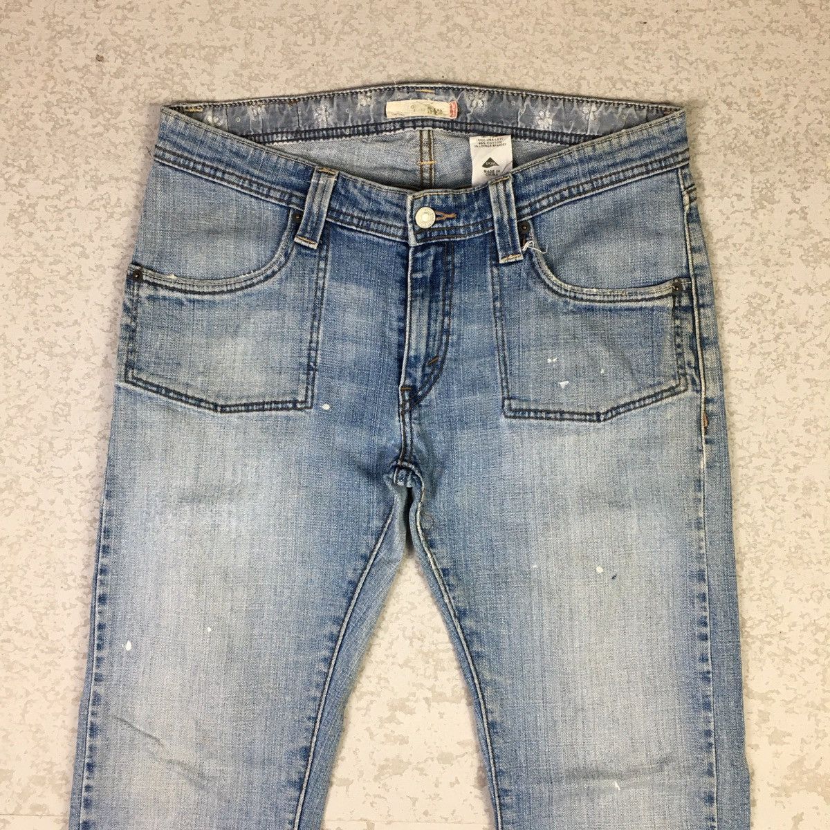 If Six Was Nine Levis 542 Low Flare Washed Blue Vintage Y2K Denim Size US 33 - 5 Thumbnail