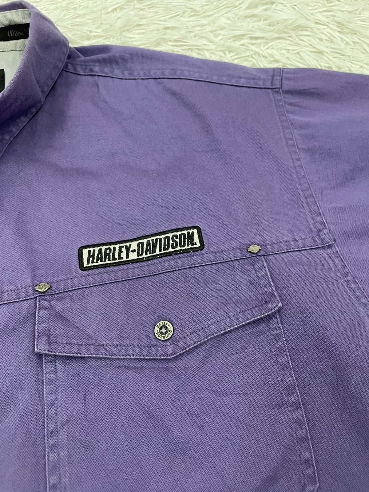 Harley Davidson Harley Davidson Buttons Up Shirt Size US XL / EU 56 / 4 - 4 Thumbnail