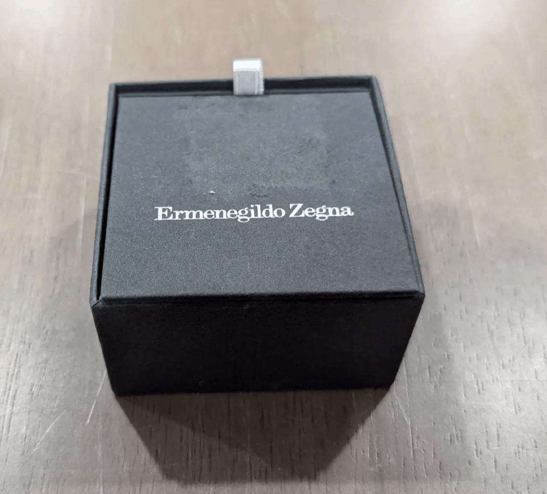 Ermenegildo Zegna Zegna Sterling Silver/Enamel Square Logo Cufflinks Size ONE SIZE - 4 Thumbnail