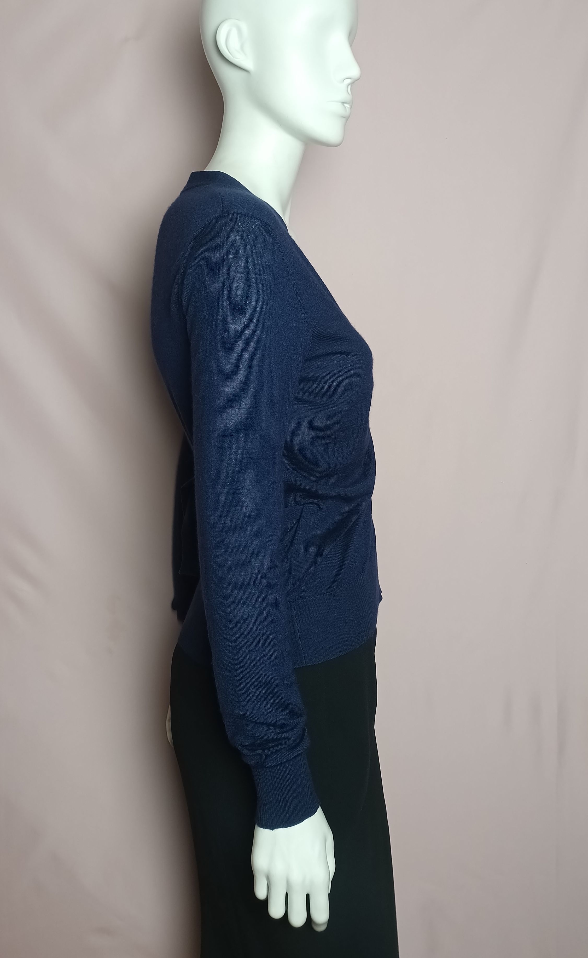 Etro ETRO Cashmere Silk Wrap Cardigan Blue IT 44 Size M / US 6-8 / IT 42-44 - 2 Thumbnail