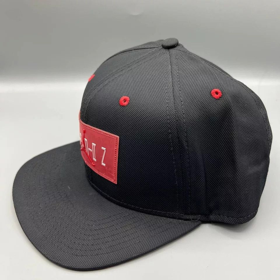 Jordan Brand Air Jordan 11 Hat Men Black Red Jumpman Bred Snap Back Cap Size ONE SIZE - 2 Thumbnail