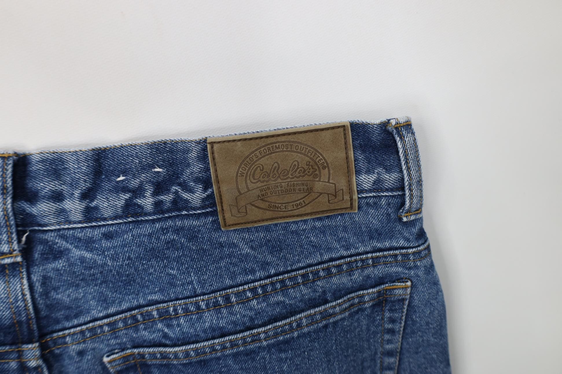 Cabelas Vintage 90s Cabelas Heavyweight Fleece Lined Denim Jeans Size US 32 / EU 48 - 16 Thumbnail