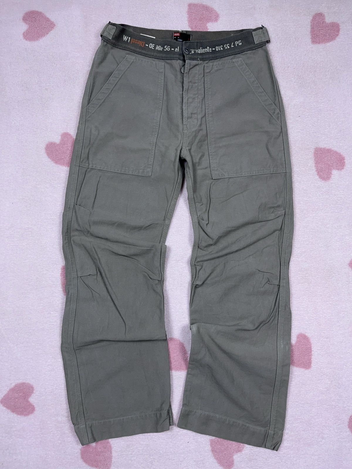 Diesel × Japanese Brand × Vintage crazy y2k diesel baggy pants wide ...