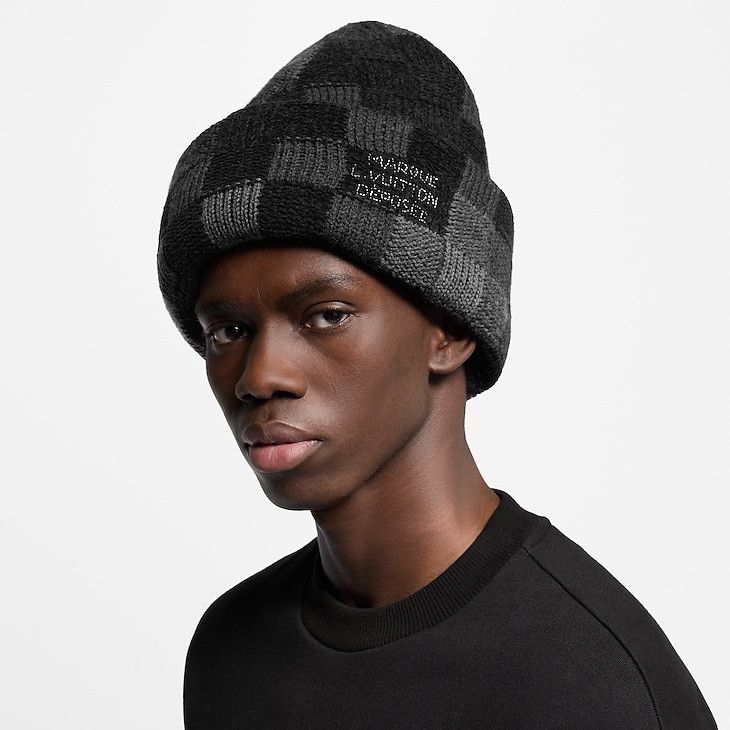 Louis Vuitton LV Crush Damoflage Beanie Size ONE SIZE - 3 Thumbnail