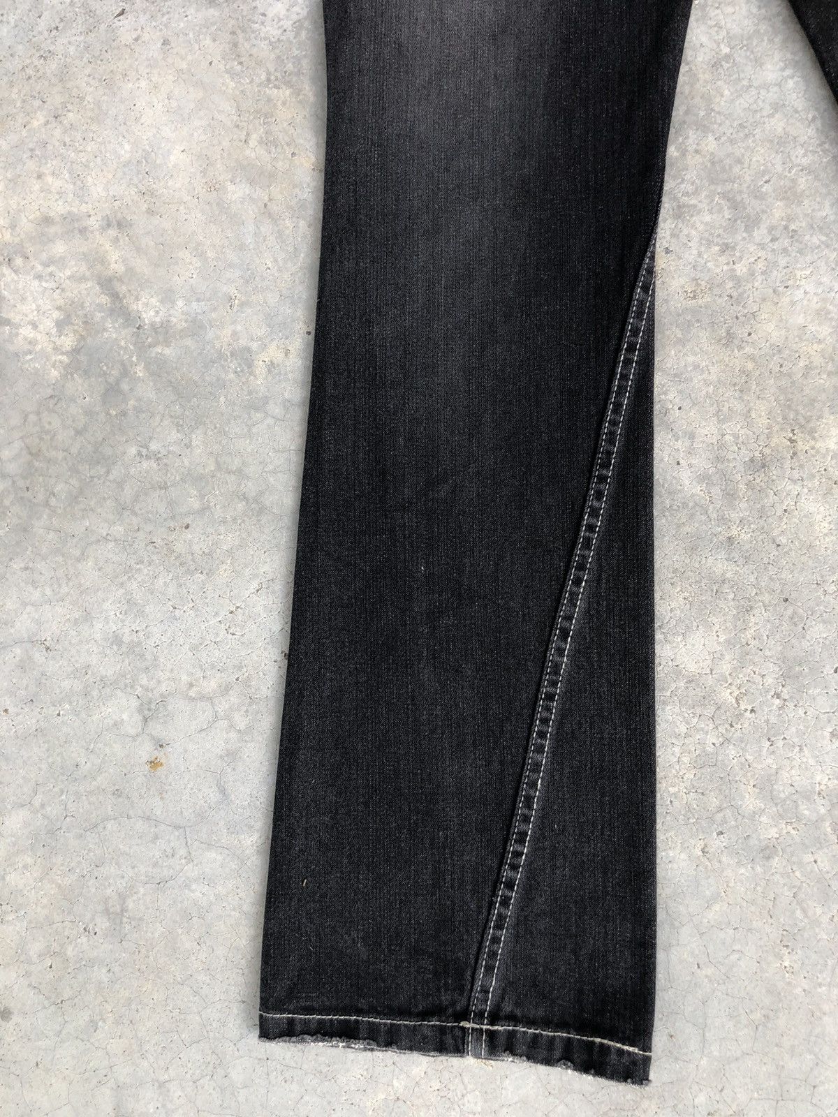 If Six Was Nine Japanese Nylaus Flared Jeans Distressed Navajo Size US 30 / EU 46 - 11 Thumbnail