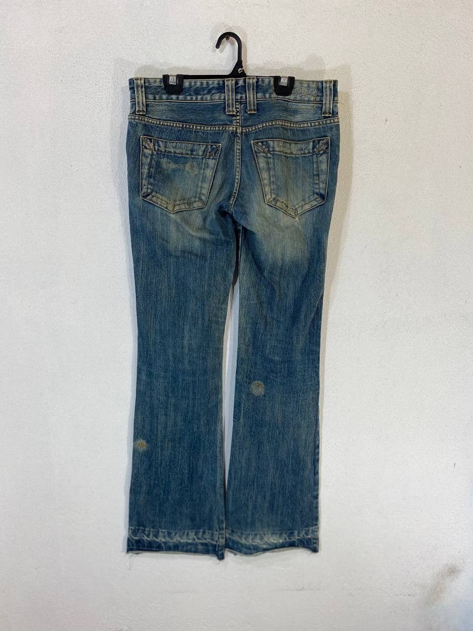 Vivienne Tam vivienne tam gold thread bootcut flare distressed denim Size 32" / US 10 / IT 46 - 1 Thumbnail
