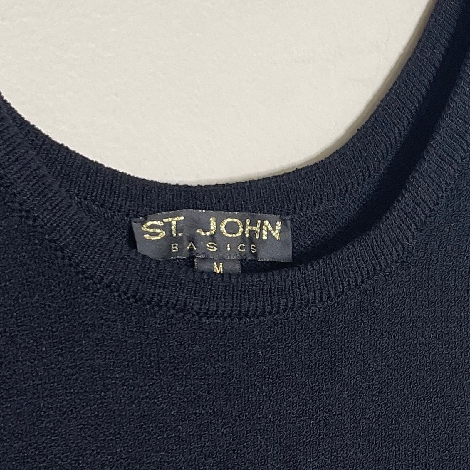 St. John St. John Basics Santana Knit Sleeveless Scoop Neck Sweater Size M / US 6-8 / IT 42-44 - 4 Thumbnail