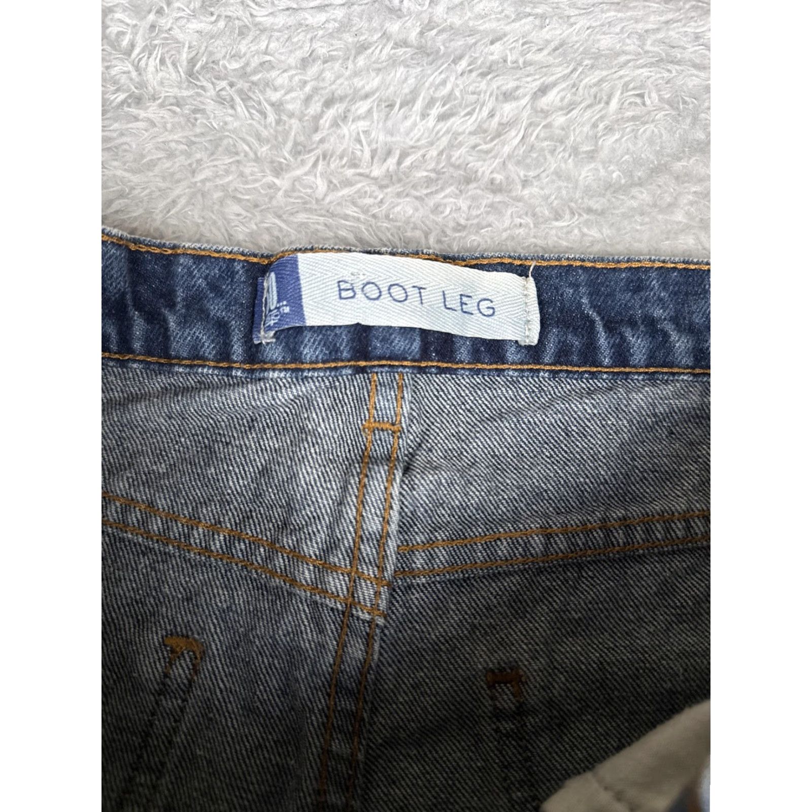 Denime SO Jeans Womens 9 Bootcut Jeans Blue Mid Rise 100% Cotton 5-Pocket Denim Boot Leg Casual Y2K Mens? Size 30" / US 8 / IT 44 - 6 Thumbnail