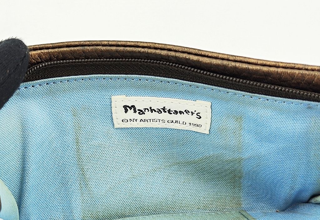 Japanese Brand MANHATTANER'S full leather long wallet cat graphic Size ONE SIZE - 6 Thumbnail