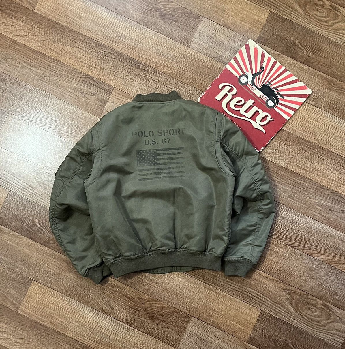 Polo Ralph Lauren Vintage Polo Sport MA-1 Ralph Lauren Bomber Aviator Jacket Size US M / EU 48-50 / 2 - 1 Thumbnail