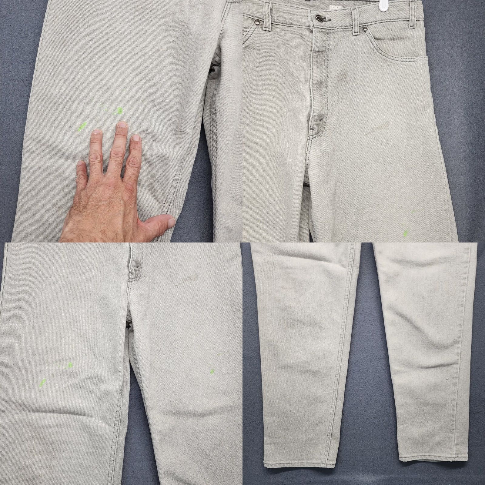 Levi's VINTAGE Levi's Jeans Men 36x30 Grey 540 Flex Distress Brown Tab 90s Tag 38x32 Jeans Mens Size US 36 / EU 52 - 9 Thumbnail
