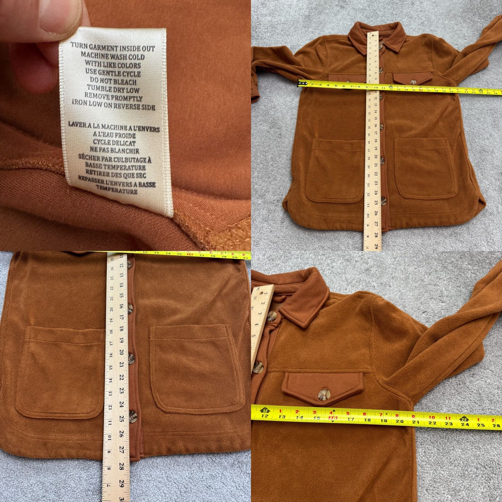 Vintage BLANKNYC Fleece Button Down Shirt Shacket Mens Medium Brown Pockets Classic Jacket Shirt M Brown Mens Size US M / EU 48-50 / 2 - 8 Thumbnail