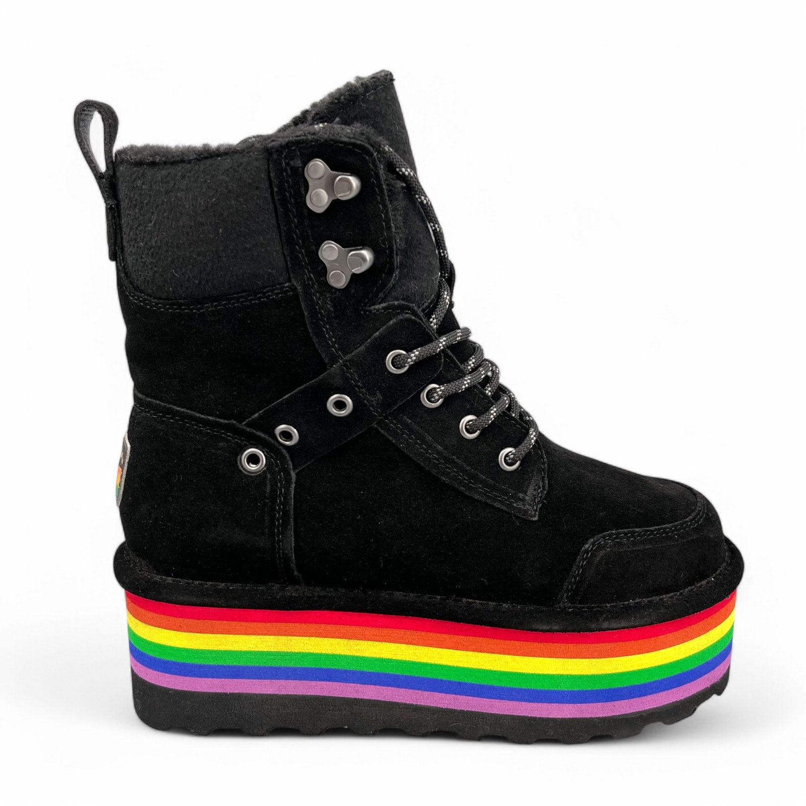 Other Bearpaw Retro Alicia Boots Black Rainbow Platform Womens 8 Size US 8 / IT 38 - 1 Thumbnail