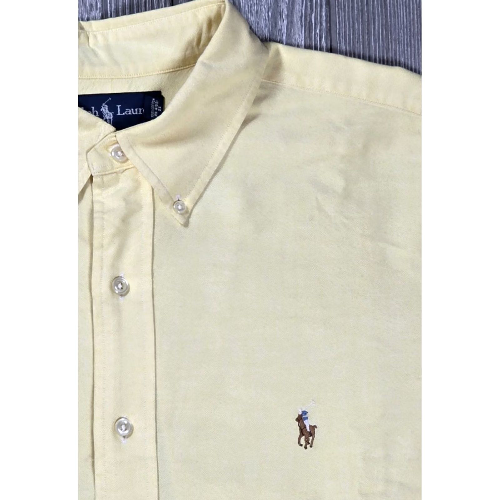 Polo Ralph Lauren VTG Polo Ralph Lauren Button Up Shirt Long Sleeve 17.5 White IconicOxford Polo Ralph Lauren Shirt Mens 90s College Preppy Designer Vintage Shirt Size US XXL / EU 58 / 5 - 3 Thumbnail