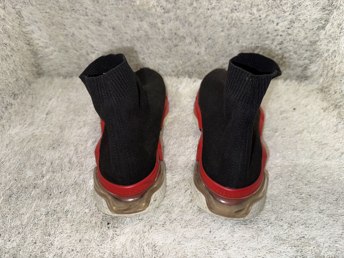 Balenciaga Balenciaga Speed Clear Sole Trainer 'Black Red' Size US 8 / EU 41 - 3 Thumbnail