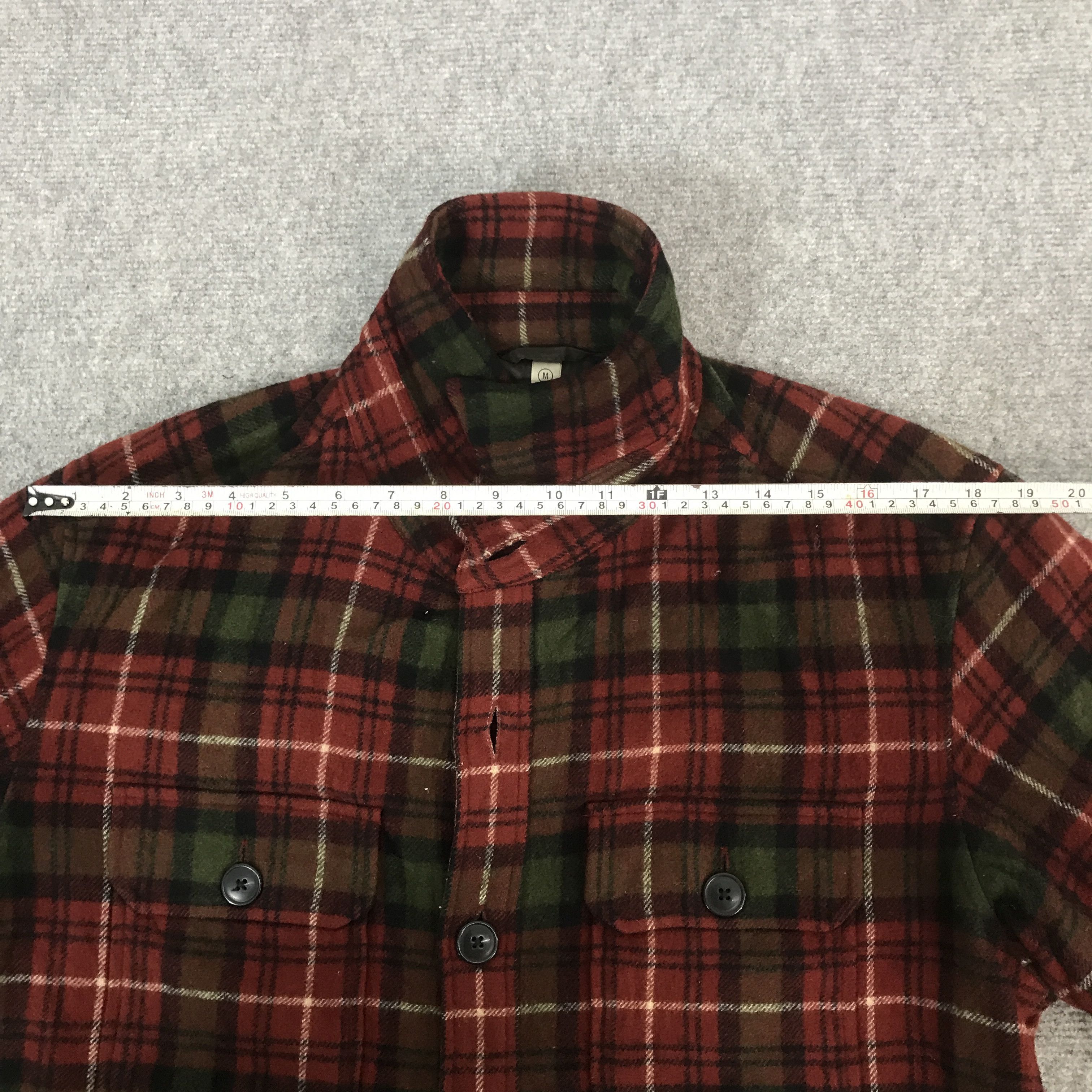 Uniqlo vintage uniqlo tartan button jacket Size US M / EU 48-50 / 2 - 5 Thumbnail