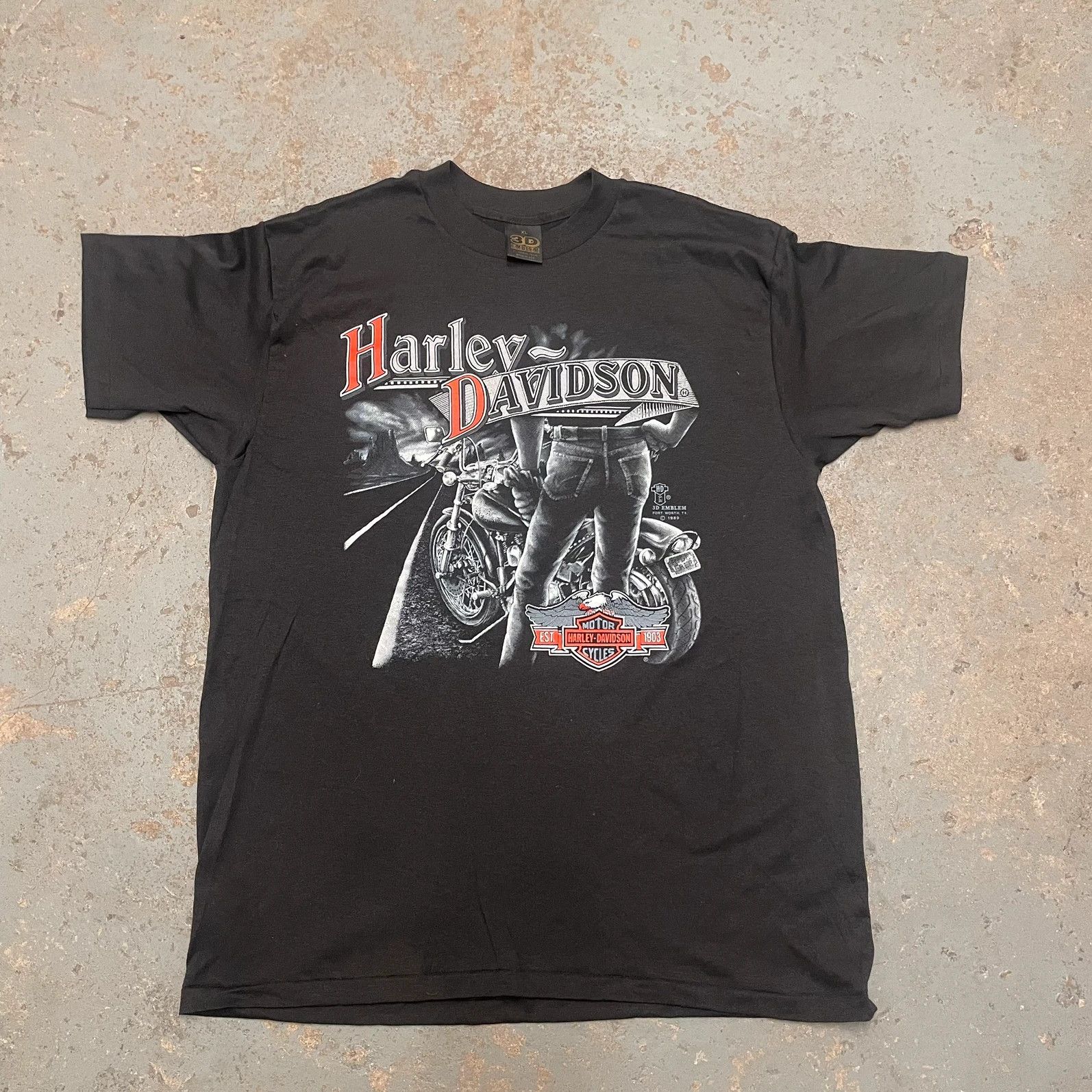 Harley Davidson Harley Davidson 3d Emblem 1989 t-shirt Size US XL / EU 56 / 4 - 1 Thumbnail