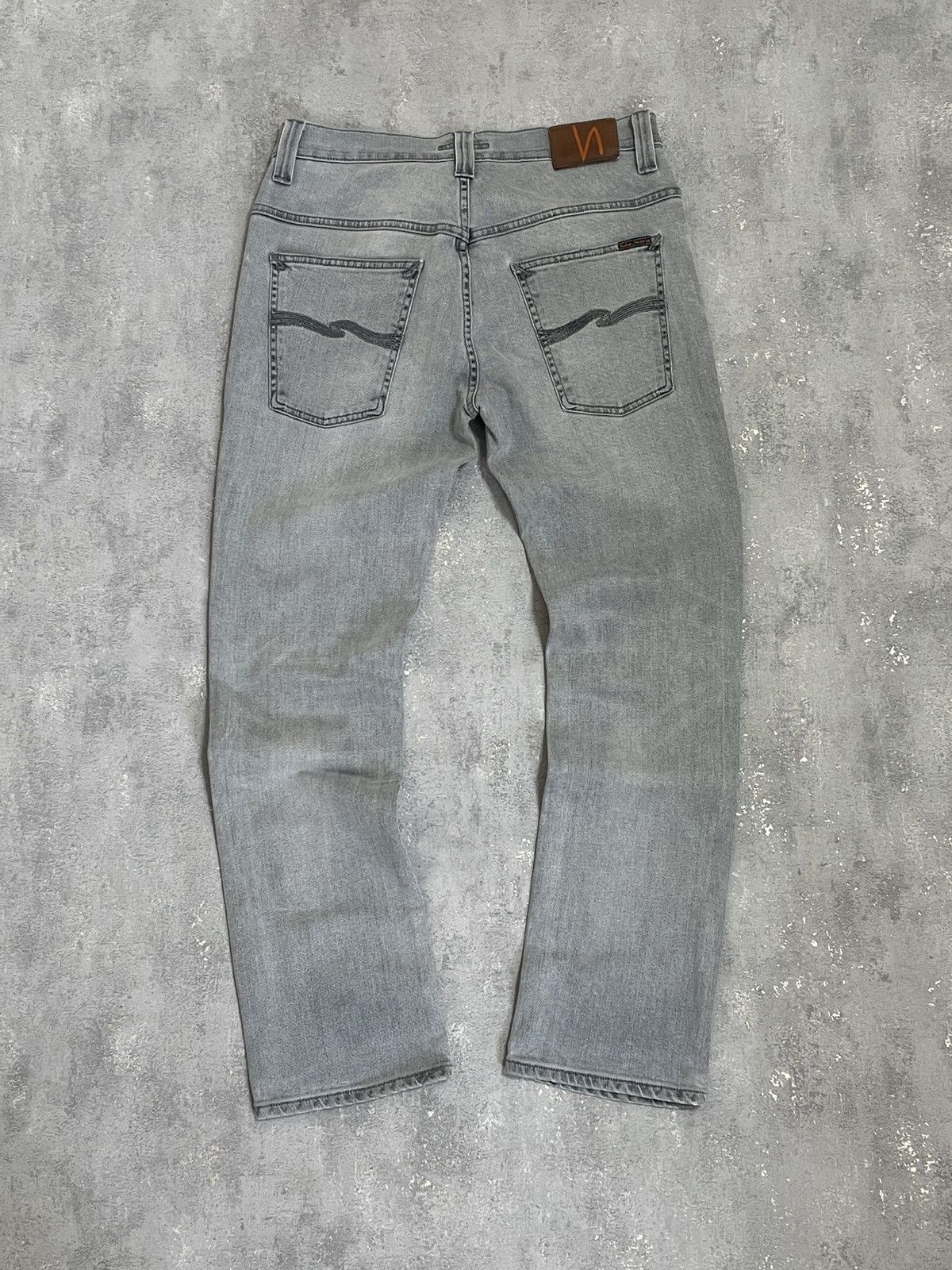 Nudie Jeans Nudie Jeans Thin Finn Grey Denim 34/30 Size US 34 / EU 50 - 1 Thumbnail