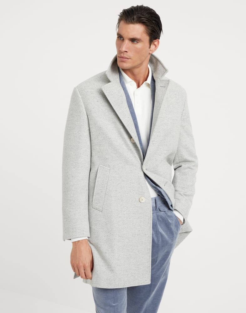 Brunello Cucinelli o1w1db10925 Overcoat in Grey Size US S / EU 44-46 / 1 - 1 Thumbnail