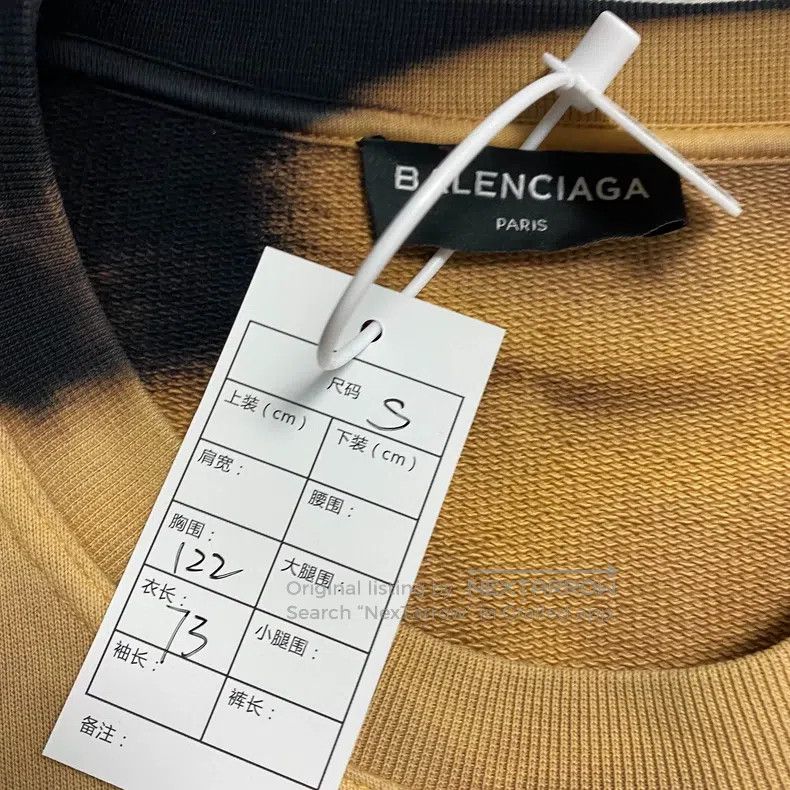 Balenciaga Balenciaga Tie-Dye Homme Sweatshirt Size US S / EU 44-46 / 1 - 4 Thumbnail