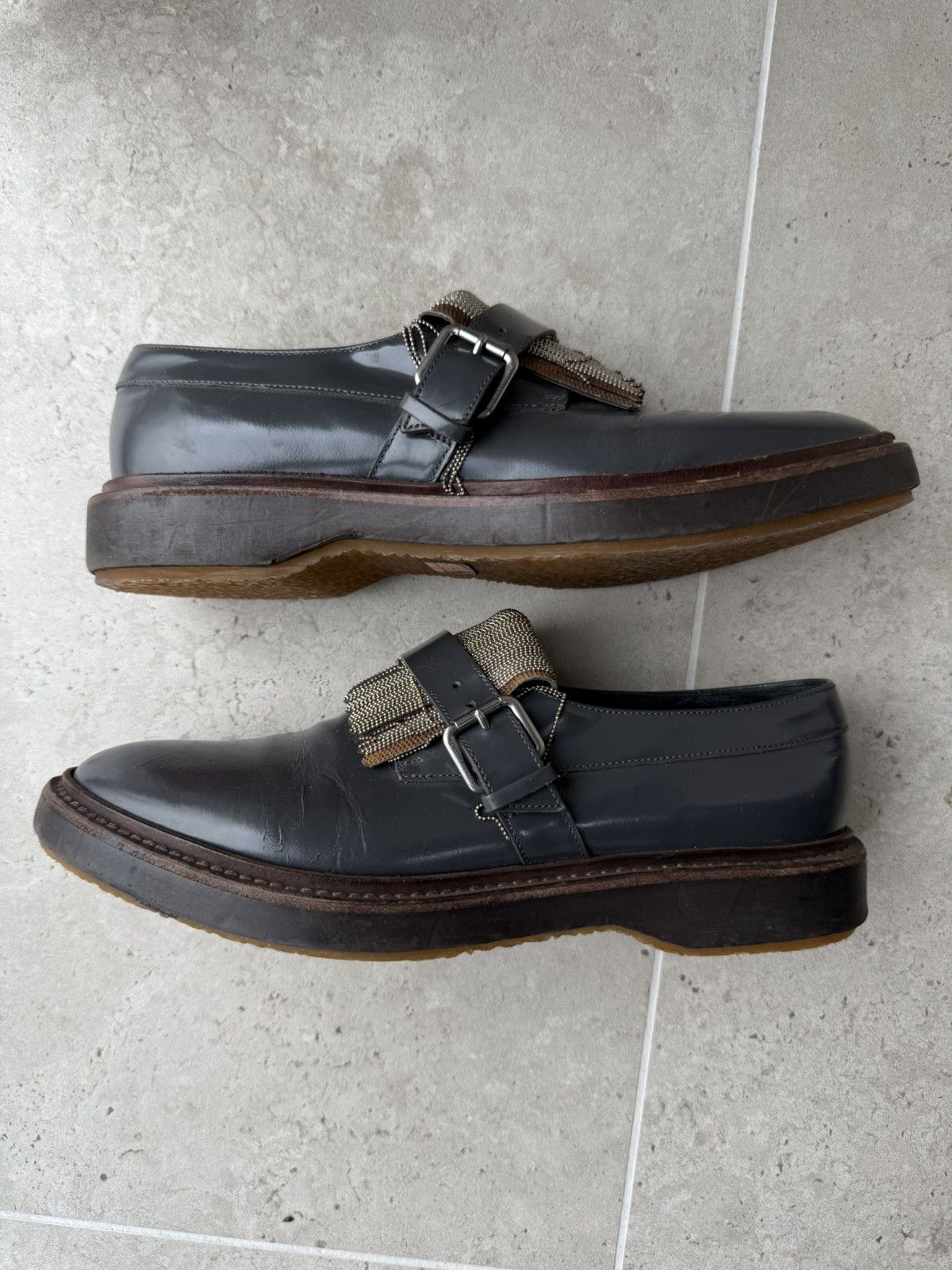 Brunello Cucinelli Vintage Brunello Cucinelli Loafers Shoes Size US 7.5 / EU 40-41 - 5 Thumbnail