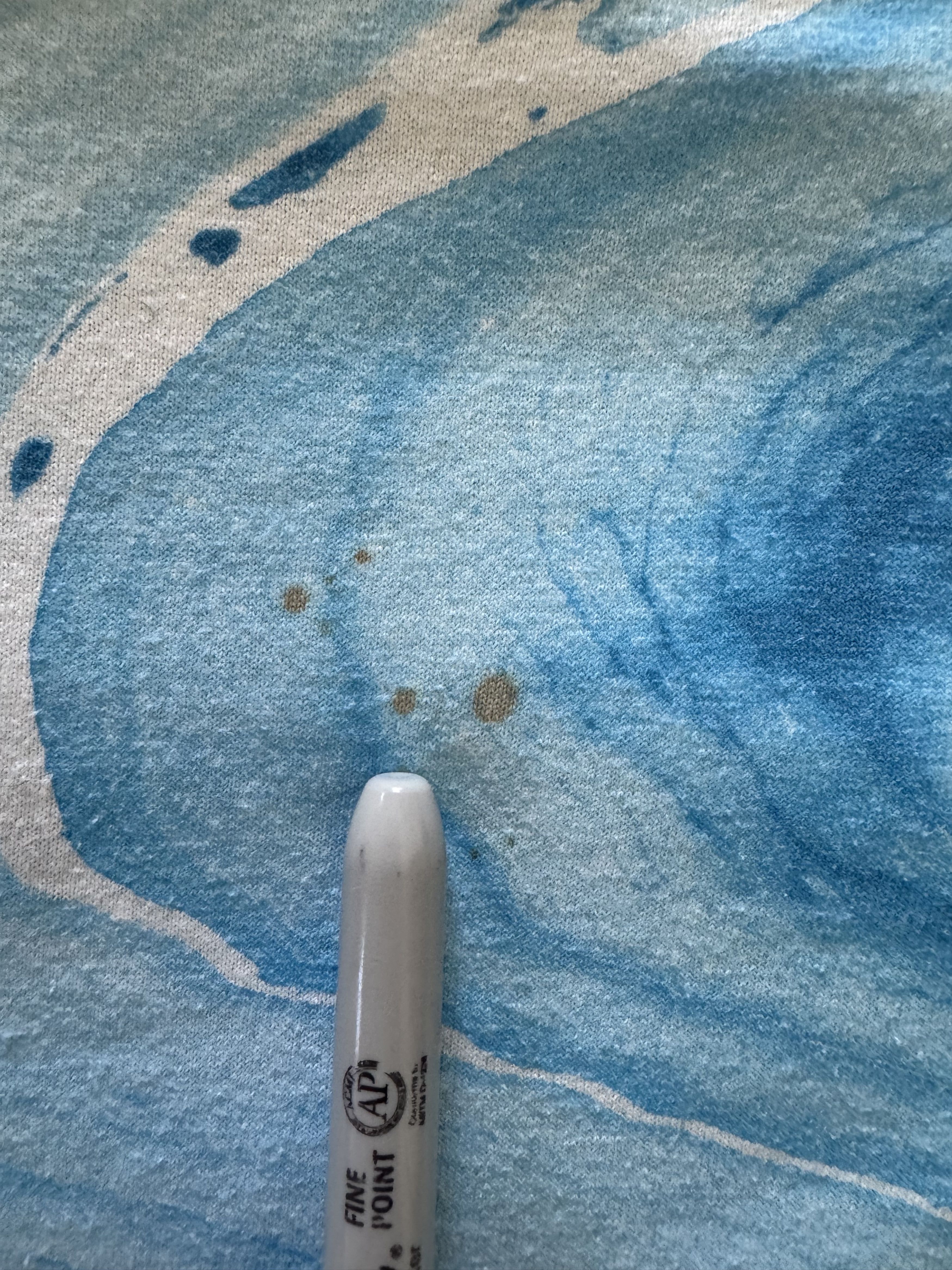 Hanes Vintage Blue Marble Tie Dye T-shirt Size US M / EU 48-50 / 2 - 6 Thumbnail