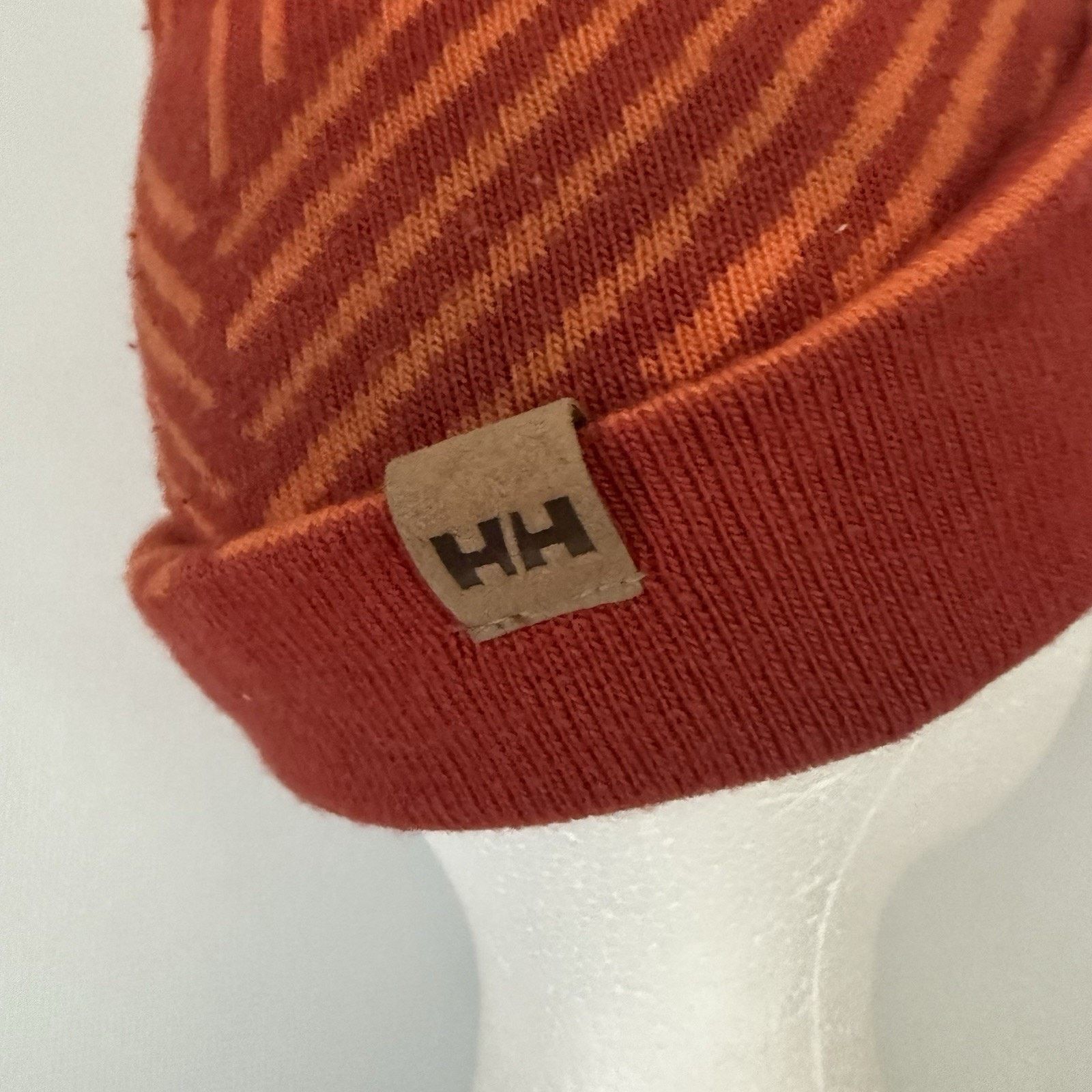 Helly Hansen Helly Hansen Beanie Orange Red Ski Outdoors Hiking Warm Wool Size ONE SIZE - 3 Thumbnail