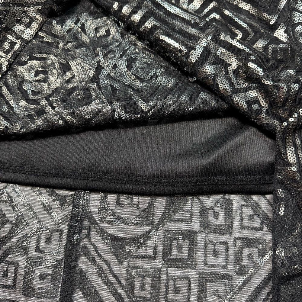 BCBGeneration BCBGGeneration Sequin High-Low Sleeveless Black Dress Size Size M / US 6-8 / IT 42-44 - 9 Thumbnail