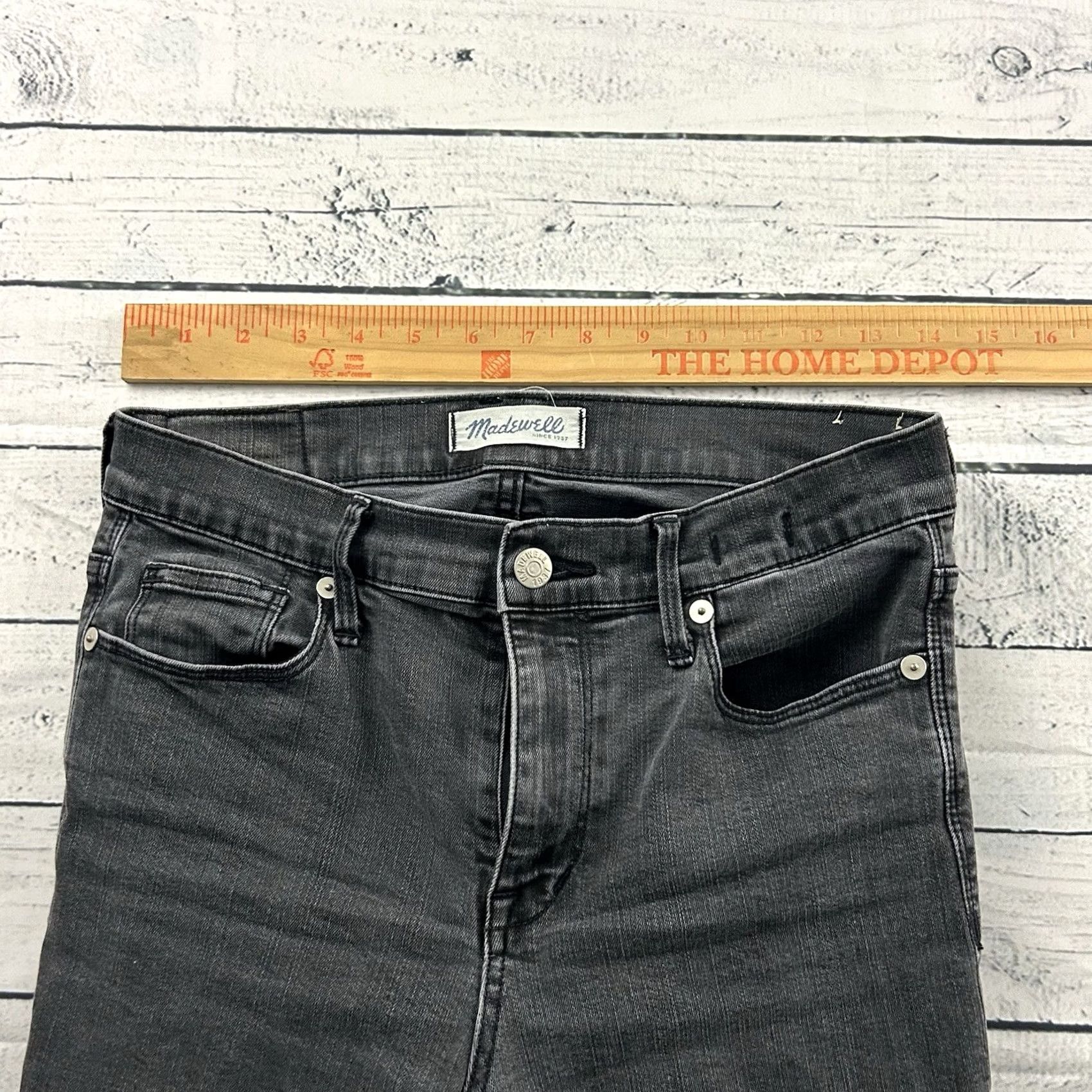 Madewell Madewell Jeans Gray Skinny Denim Women's 27 #1 High Riser? Size 27" / US 4 / IT 40 - 5 Thumbnail
