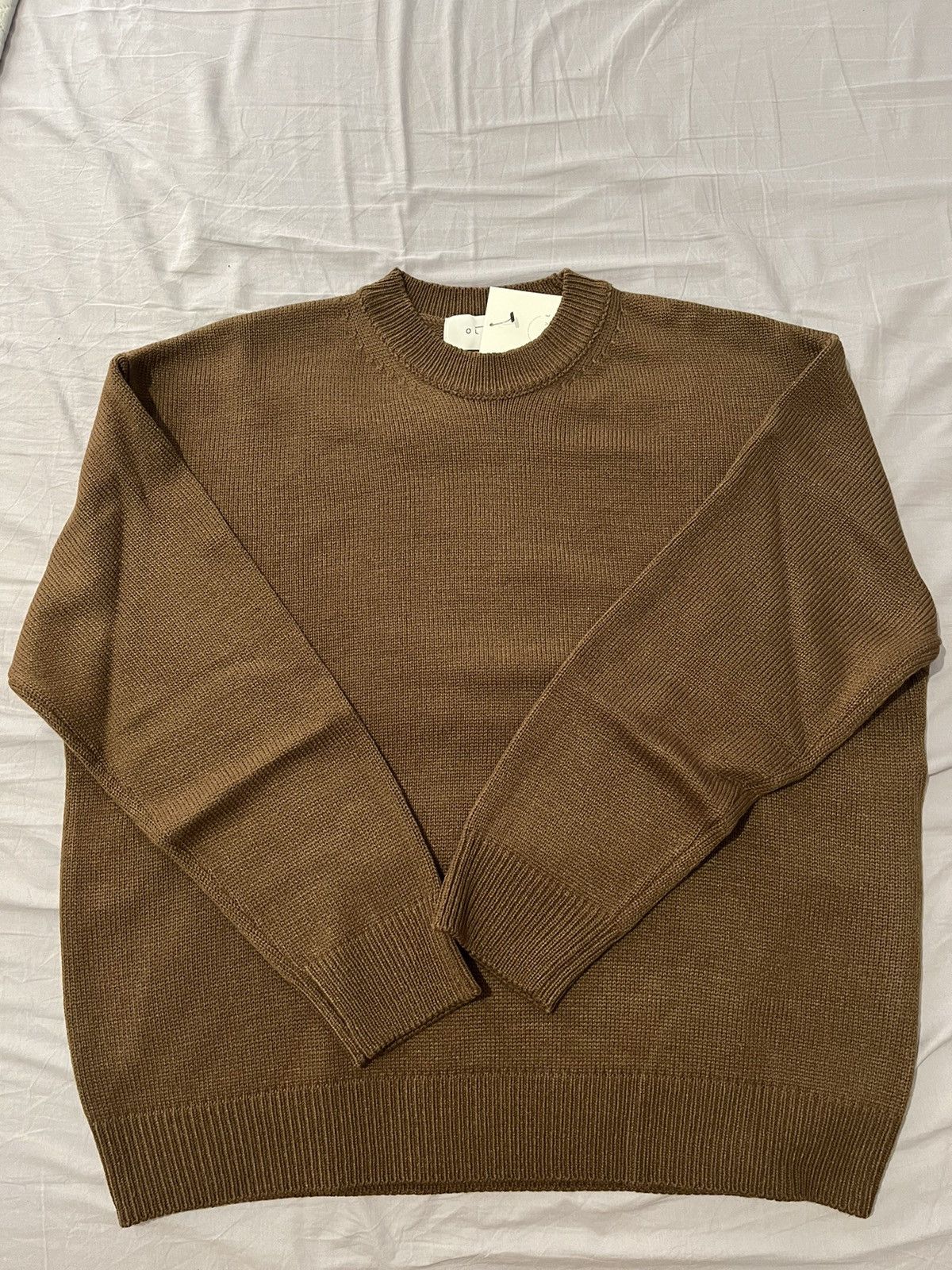 Olive Olive Clothing Crew-Neck Knit Jumper - Brown (One Size) Size US L / EU 52-54 / 3 - 3 Thumbnail