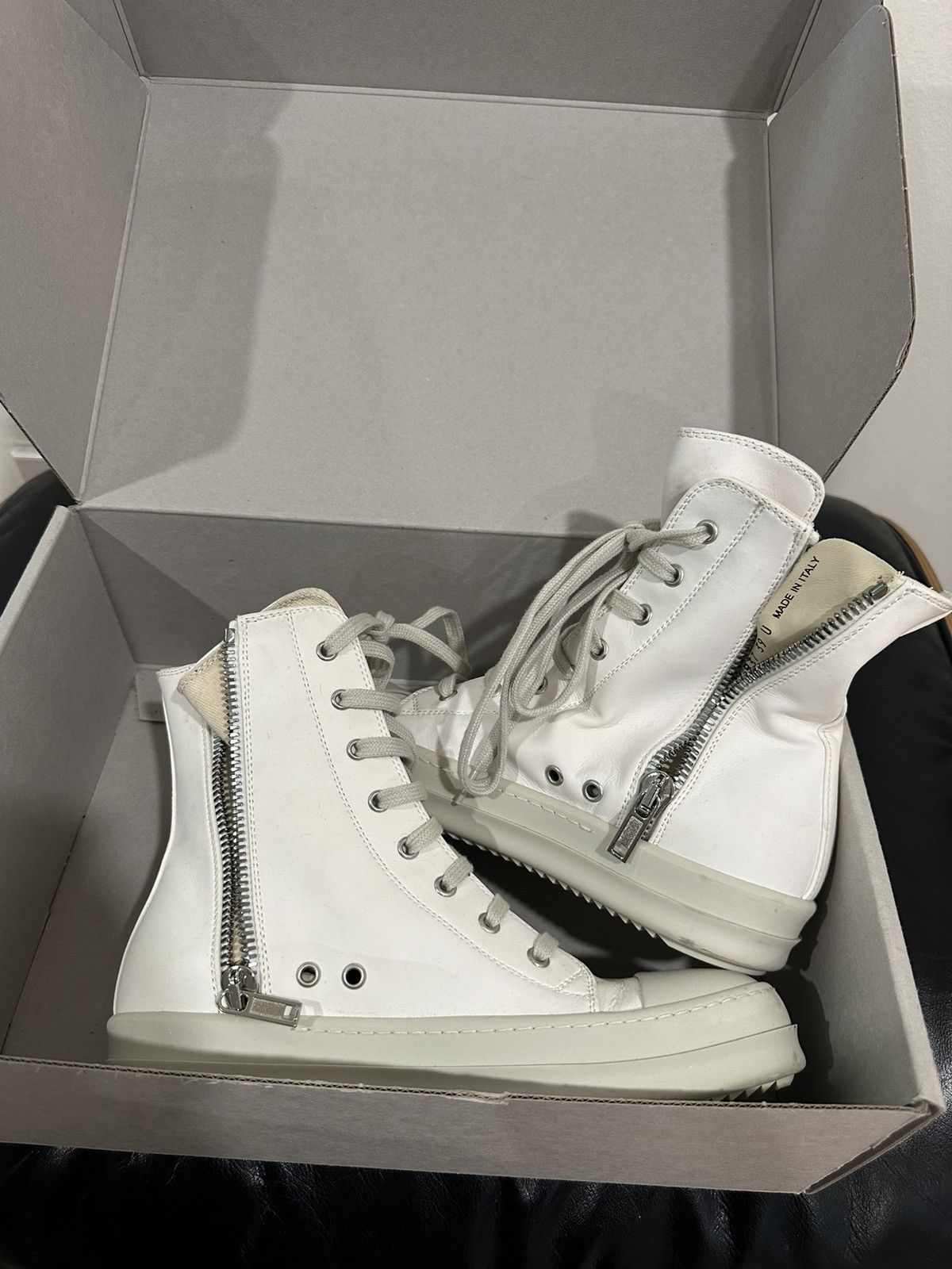 Rick Owens White Sneakers