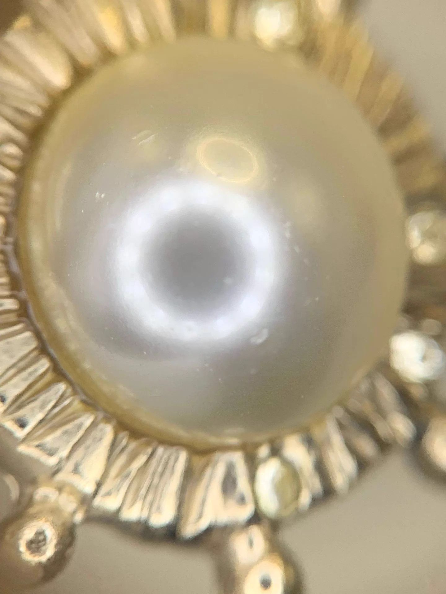 Chanel Chanel 13A Edin C C Enamel Pearl Crystal Brooch 6.3cm Wear Size ONE SIZE - 3 Thumbnail
