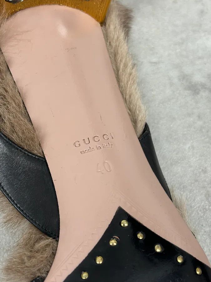 Gucci FW2014 Gucci Black Leather Heels with Swarovski Crystal Size US 9 / IT 39 - 11 Thumbnail