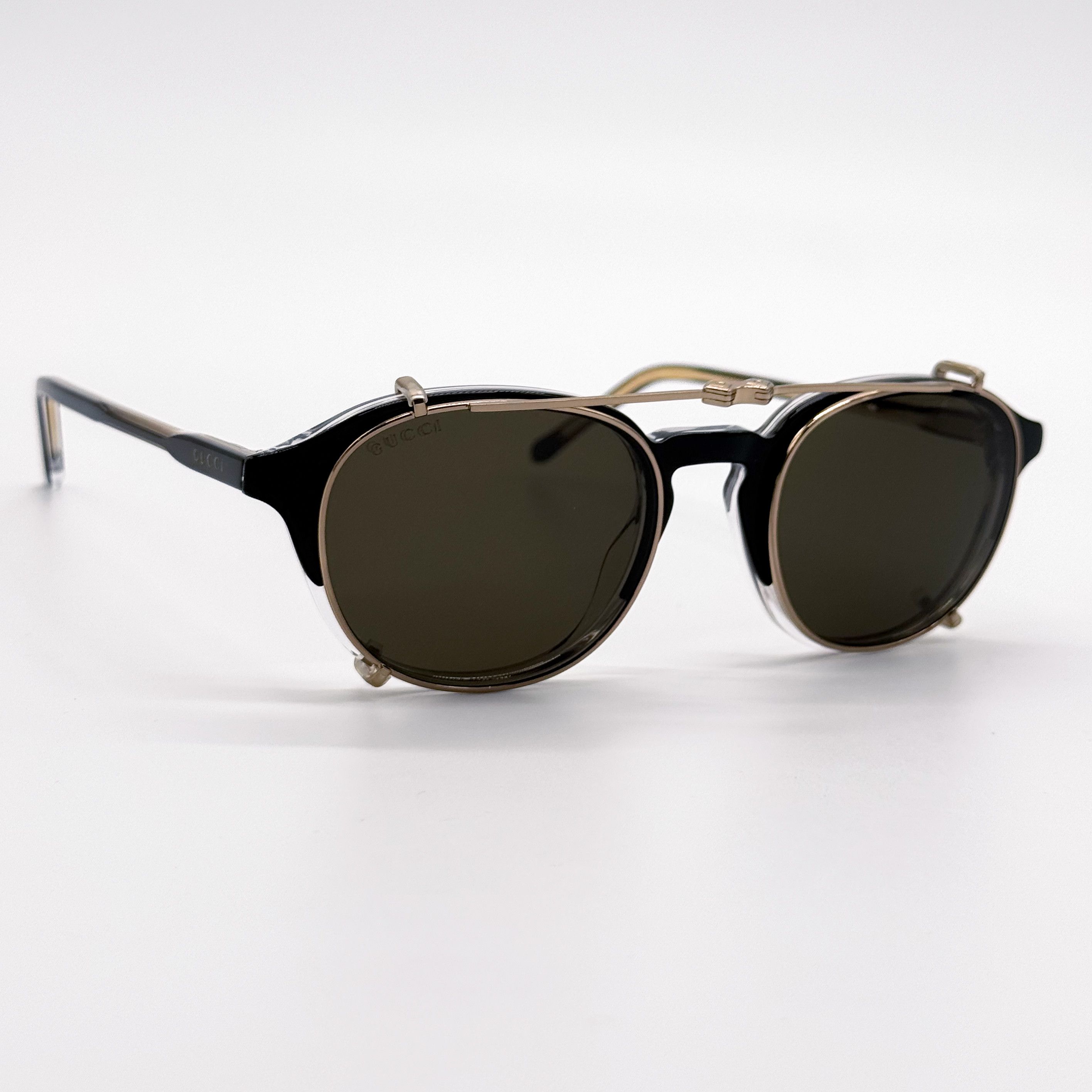 Gucci NEW GUCCI SUNGLASSES MEN ROUND BLACK GUCCI GG1212S 002 Size ONE SIZE - 7 Thumbnail