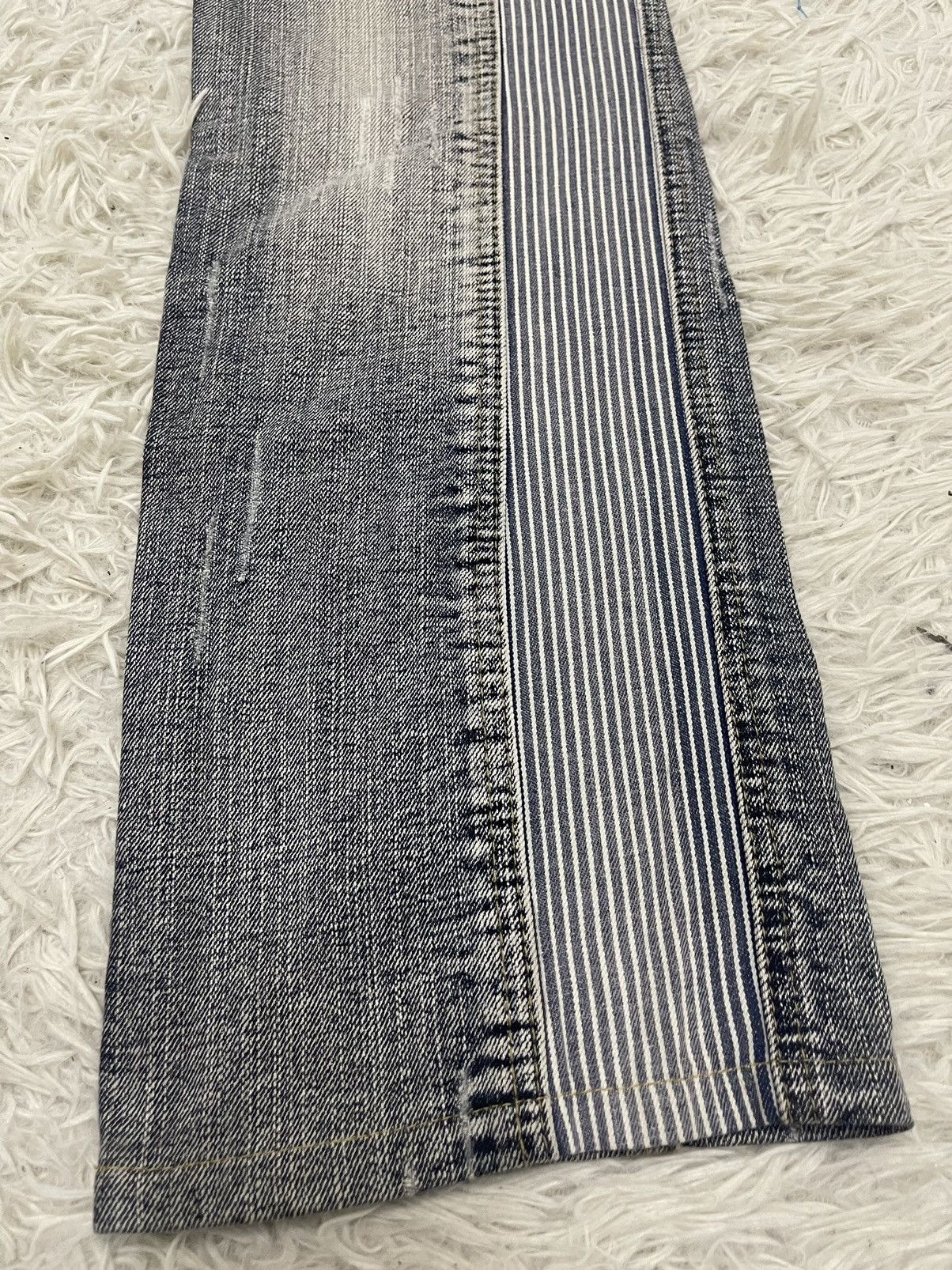 Japanese Brand Flare Jeans NICOLE CLUB For Men Skull Hands Design Size US 30 / EU 46 - 7 Thumbnail