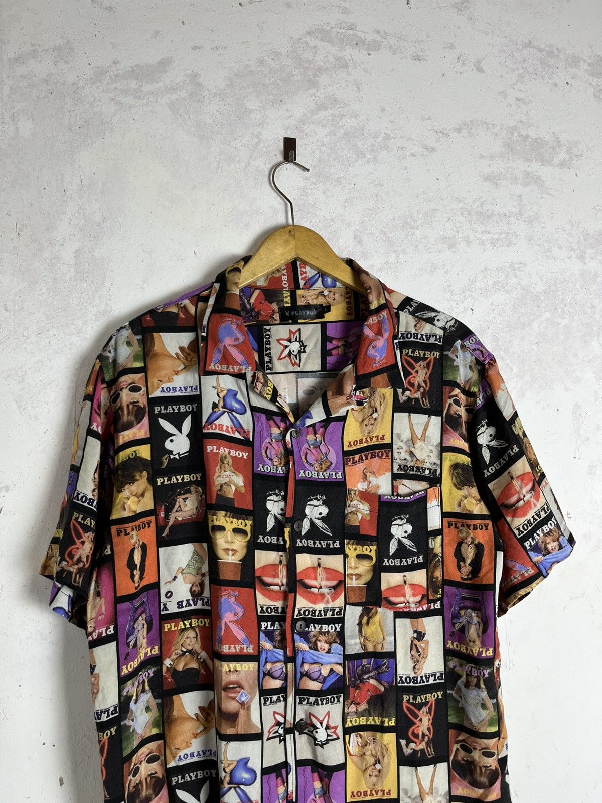 Playboy Playboy magazine cover open collar shirt /hysteric/kapital Size US L / EU 52-54 / 3 - 8 Thumbnail