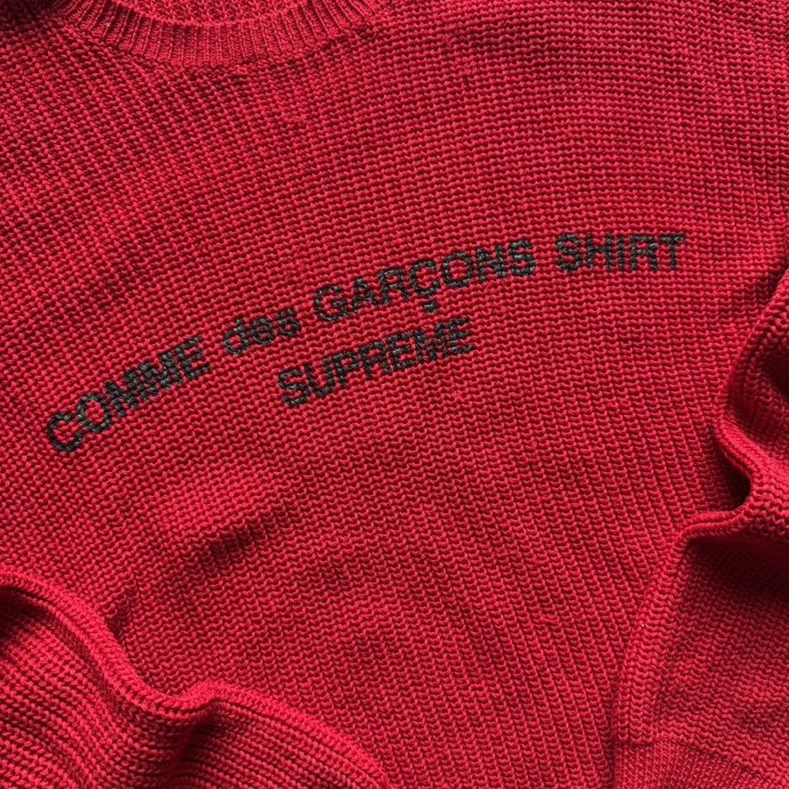 Comme des Garcons SHIRT × Supreme CDG x Supreme Knit Sweater Size US M / EU 48-50 / 2 - 2 Thumbnail