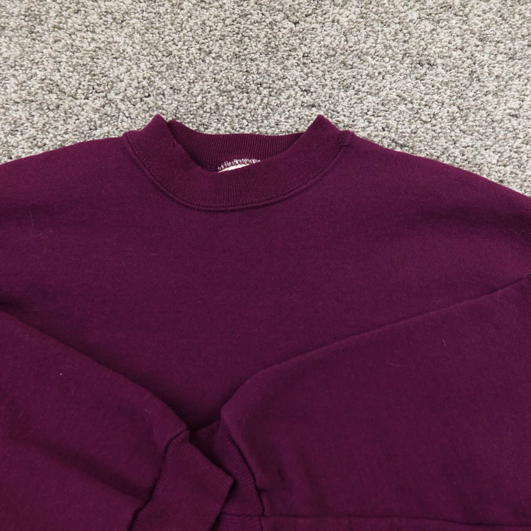 Hanes VTG Hanes Sweatshirt Mens M Purple Black Stripe Pullover Crewneck Sweater USA Size US M / EU 48-50 / 2 - 3 Thumbnail