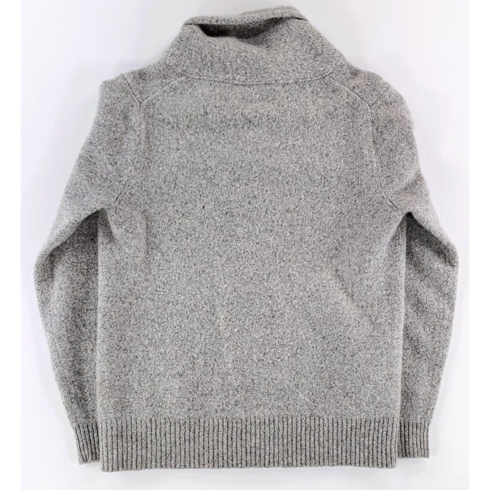 J.Crew J.CREW Cardigan Sweater 100% Lambswool Gray Womens L Size L / US 10 / IT 46 - 3 Thumbnail