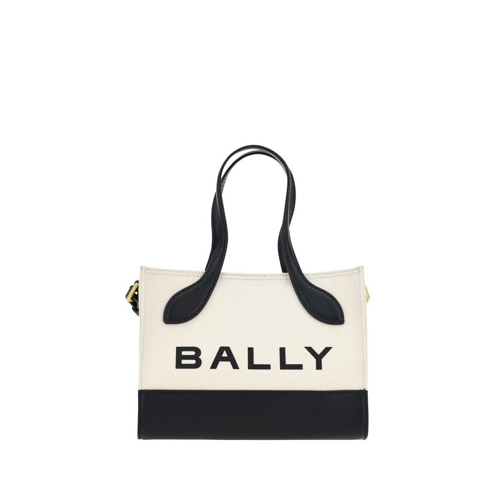 Bally Bally White and Black Leather Mini Handbag Size ONE SIZE - 1 Thumbnail