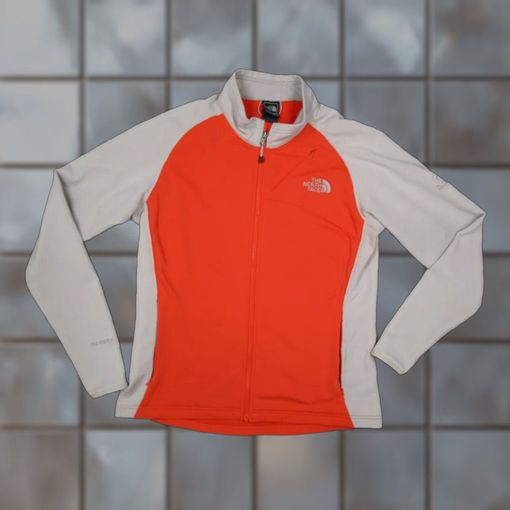 The North Face The North Face Jacket Women Large Orange Flight Series Full Zip TKA Stretch Pockets Logo Basic Jacket Fall Spring Winter Polyester Women Size L / US 10 / IT 46 - 1 Thumbnail