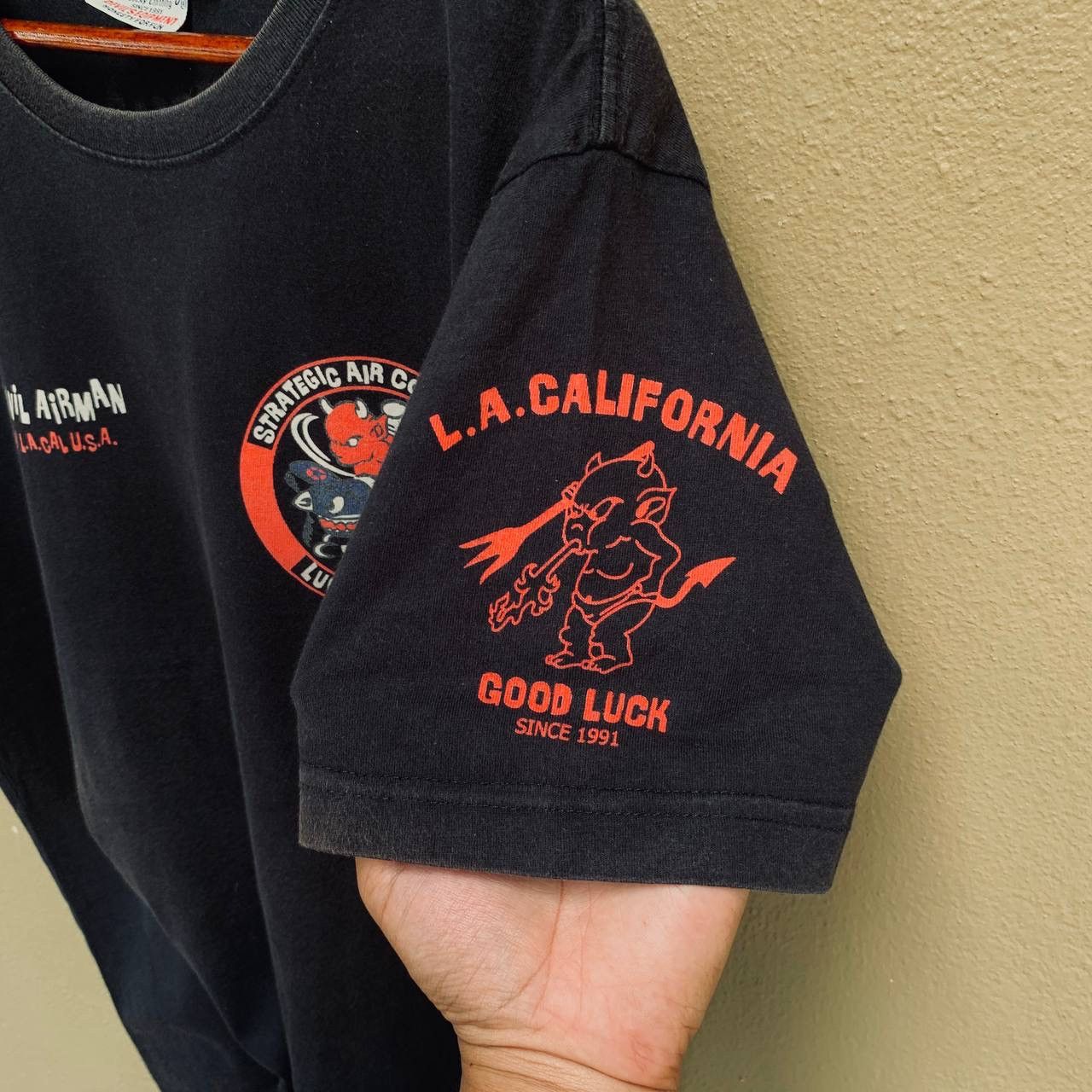 Tedman Rare Sunfaded Vintage Ted Company ‘Red Devil Airman’ Tees Size US XL / EU 56 / 4 - 5 Thumbnail