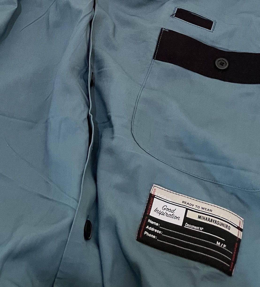 Maison MIHARA YASUHIRO Miharayasuhiro x gu two tone flowy rayon shirt Size US XL / EU 56 / 4 - 3 Thumbnail